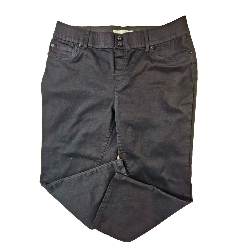 Cato Curvy  Cropped Pants Size 8 Black